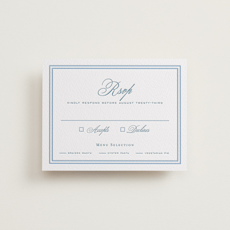 Letterpress RSVP Cards