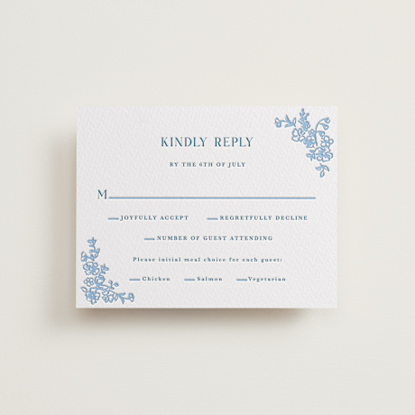 Letterpress RSVP Cards