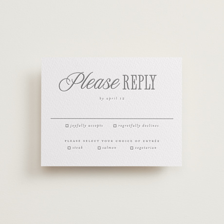 Letterpress RSVP Cards