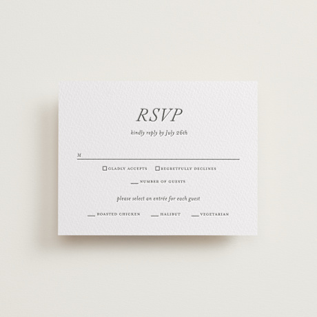 Letterpress RSVP Cards
