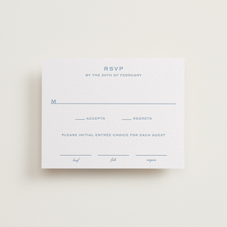 Letterpress RSVP Cards
