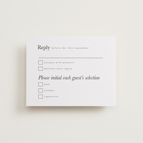 Letterpress RSVP Cards