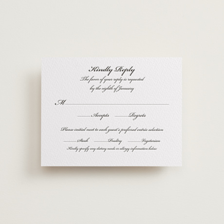Letterpress RSVP Cards