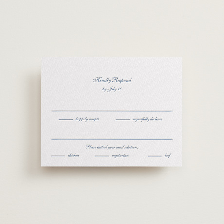 Letterpress RSVP Cards