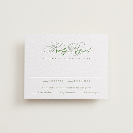 Letterpress RSVP Cards