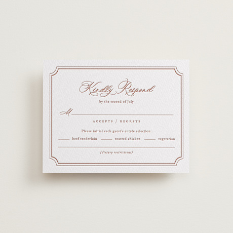 Letterpress RSVP Cards