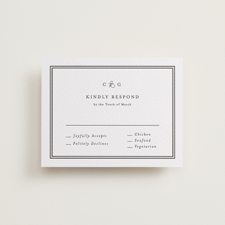 Letterpress RSVP Cards