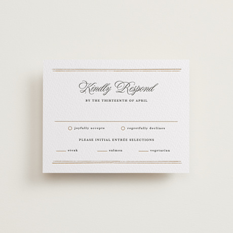 Letterpress RSVP Cards