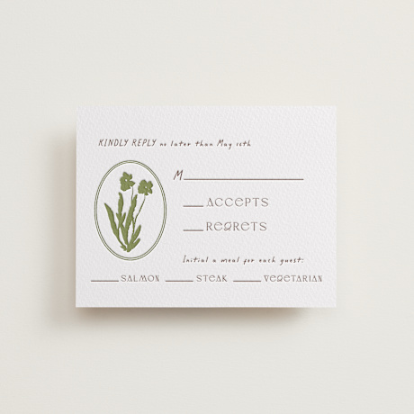 Letterpress RSVP Cards
