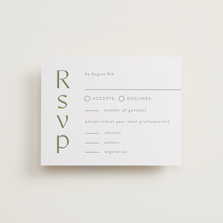 Letterpress RSVP Cards