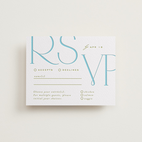 Letterpress RSVP Cards