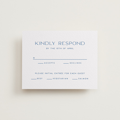 Letterpress RSVP Cards
