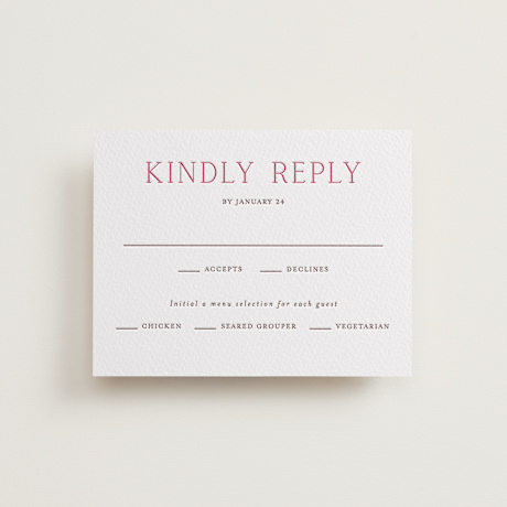 Letterpress RSVP Cards