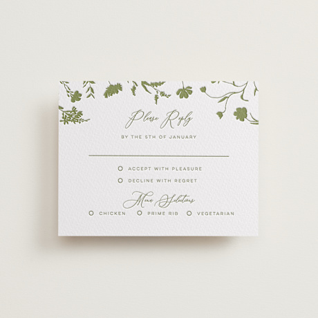 Letterpress RSVP Cards