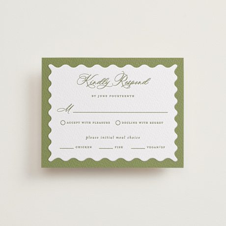 Letterpress RSVP Cards