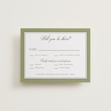 Letterpress RSVP Cards