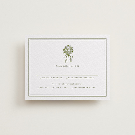 Letterpress RSVP Cards