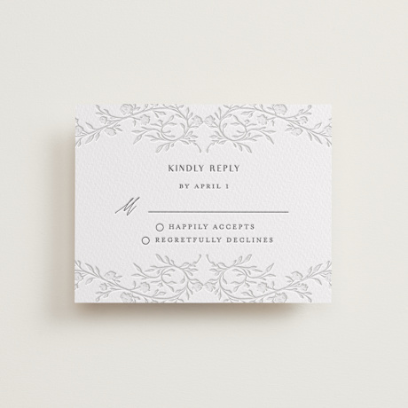 Letterpress RSVP Cards