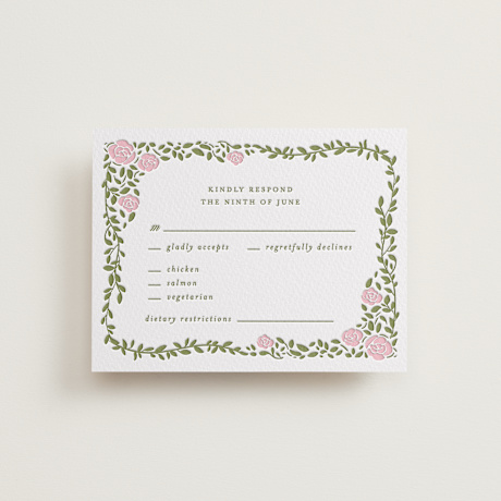 Letterpress RSVP Cards