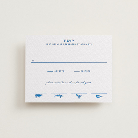 Letterpress RSVP Cards