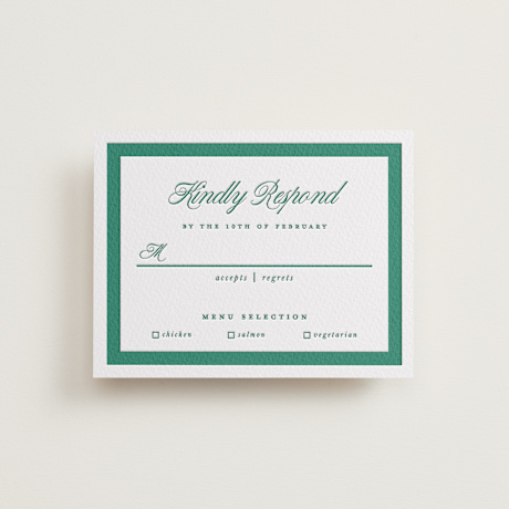 Letterpress RSVP Cards