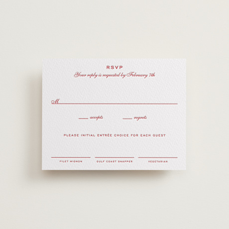 Letterpress RSVP Cards
