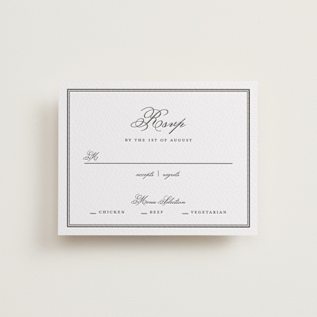 Letterpress RSVP Cards
