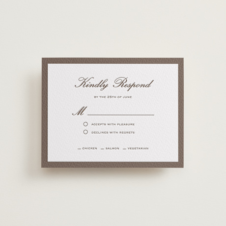 Letterpress RSVP Cards