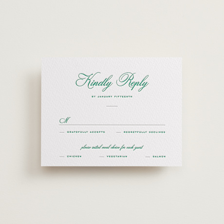 Letterpress RSVP Cards