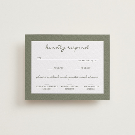 Letterpress RSVP Cards