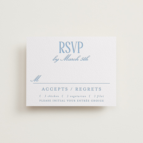 Letterpress RSVP Cards