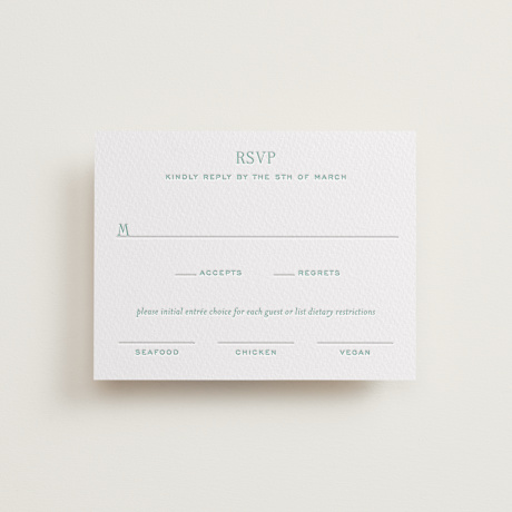Letterpress RSVP Cards