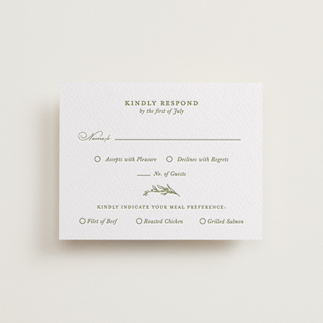 Letterpress RSVP Cards