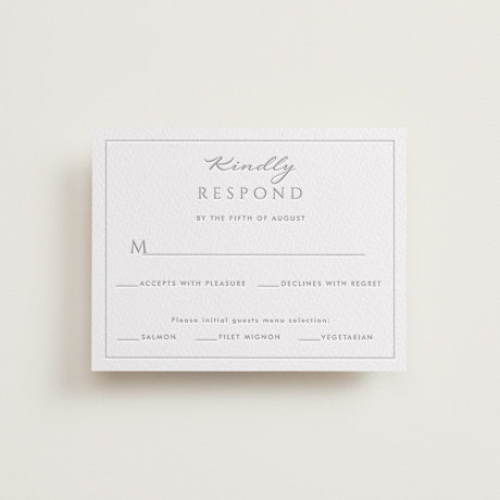 Letterpress RSVP Cards