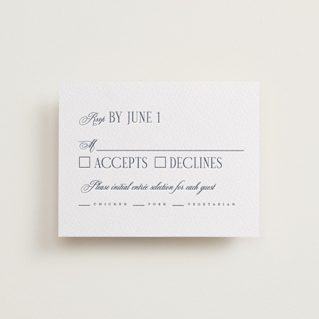 Letterpress RSVP Cards