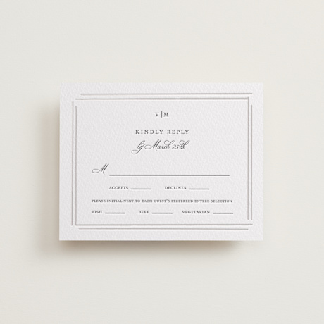Letterpress RSVP Cards