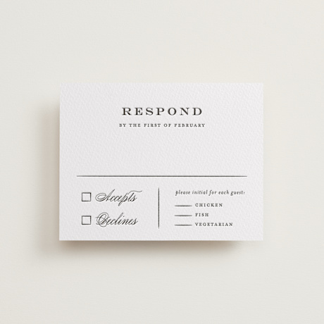 Letterpress RSVP Cards