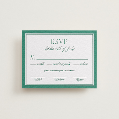Letterpress RSVP Cards
