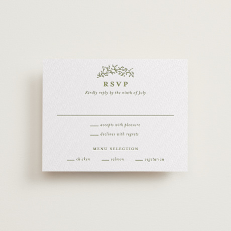 Letterpress RSVP Cards