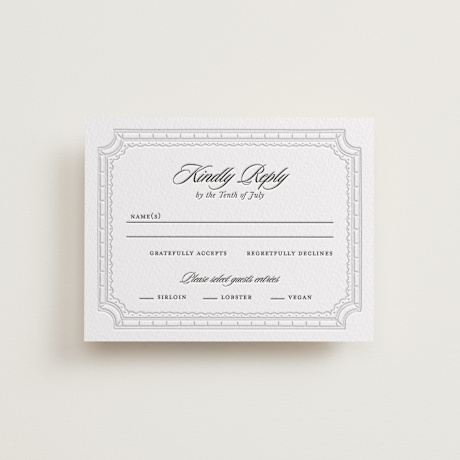Letterpress RSVP Cards
