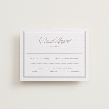 Letterpress RSVP Cards