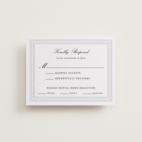 Letterpress RSVP Cards