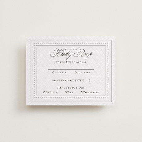 Letterpress RSVP Cards