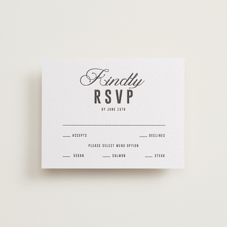 Letterpress RSVP Cards