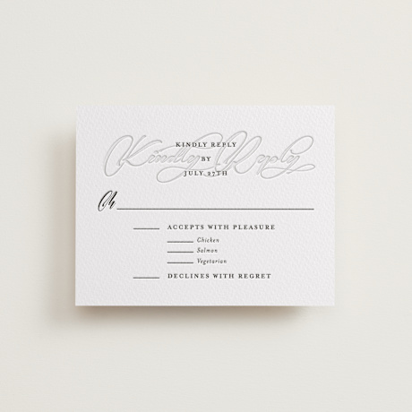 Letterpress RSVP Cards