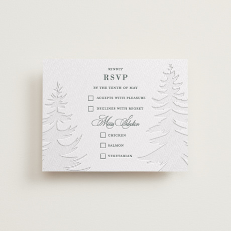 Letterpress RSVP Cards