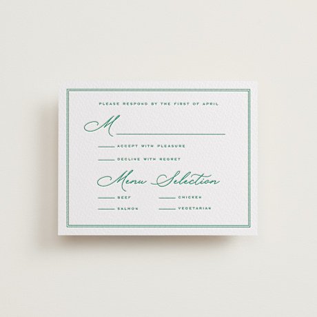 Letterpress RSVP Cards