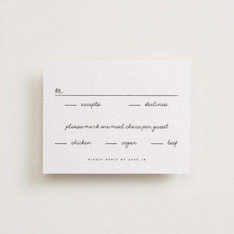 Letterpress RSVP Cards