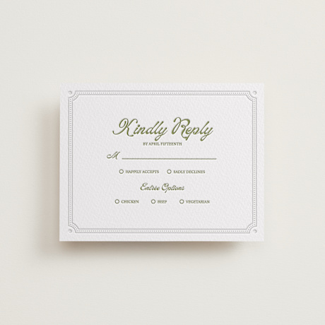 Letterpress RSVP Cards