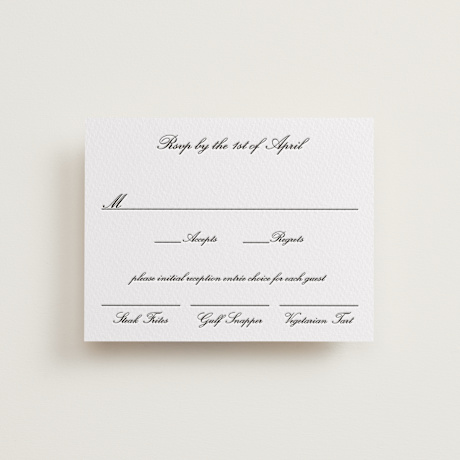 Letterpress RSVP Cards